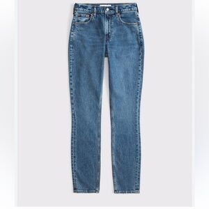 Abercrombie & Fitch high rise curve love Skinny Jeans Medium wash 24 long